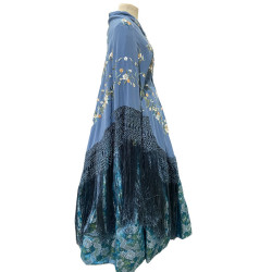 MANTÓN MANILA AZUL PLOMO COLORES
