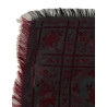 PAÑUELO DE SEDA NEGRO ROJO-GRANATE