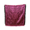 PAÑUELO DE SEDA NEGRO FUCSIA-FUCSIA