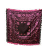 PAÑUELO DE SEDA NEGRO FUCSIA-FUCSIA