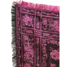 PAÑUELO DE SEDA NEGRO FUCSIA-FUCSIA