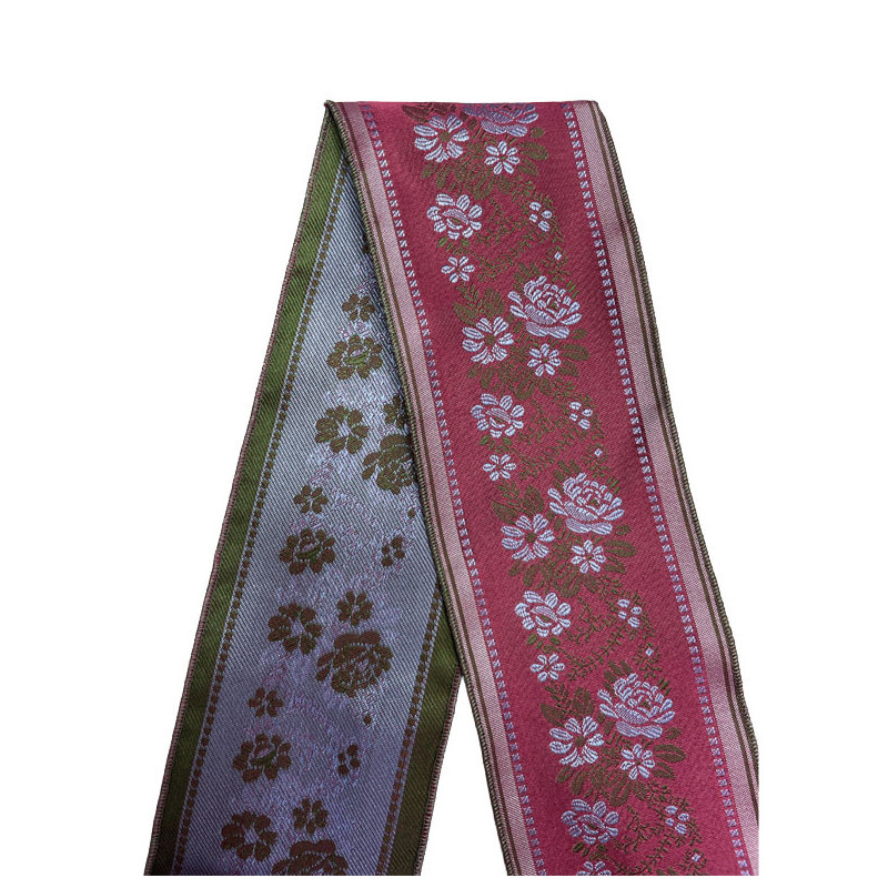 CINTA FUCSIA FLOR AZUL