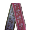 CINTA FUCSIA FLOR AZUL