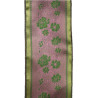 CINTA VERDE FLOR ROSA
