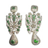 PENDIENTE MARIPOSA PLATA VERDE