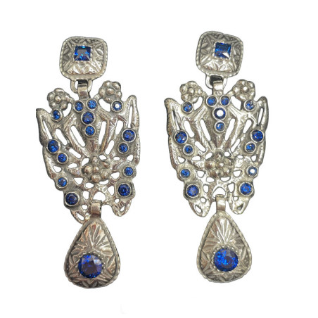 copy of PENDIENTE MARIPOSA PLATA VERDE