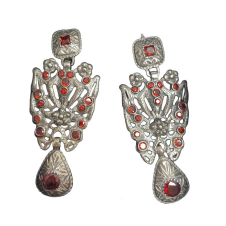 copy of copy of PENDIENTE MARIPOSA PLATA VERDE