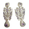 PENDIENTE MARIPOSA PLATA MORADO