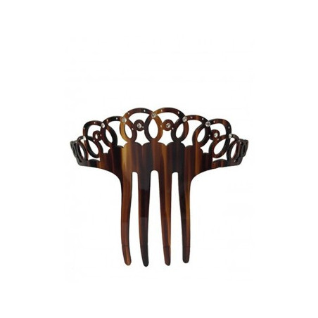 peineta imitación carey brillos