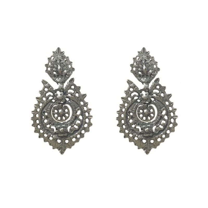 pendientes óvalo grande